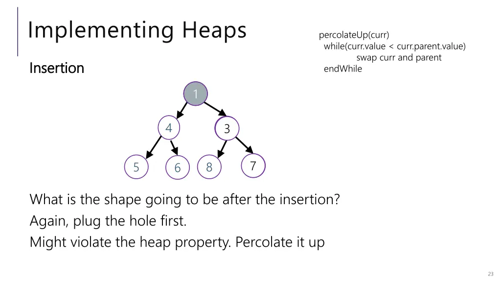 implementing heaps 3