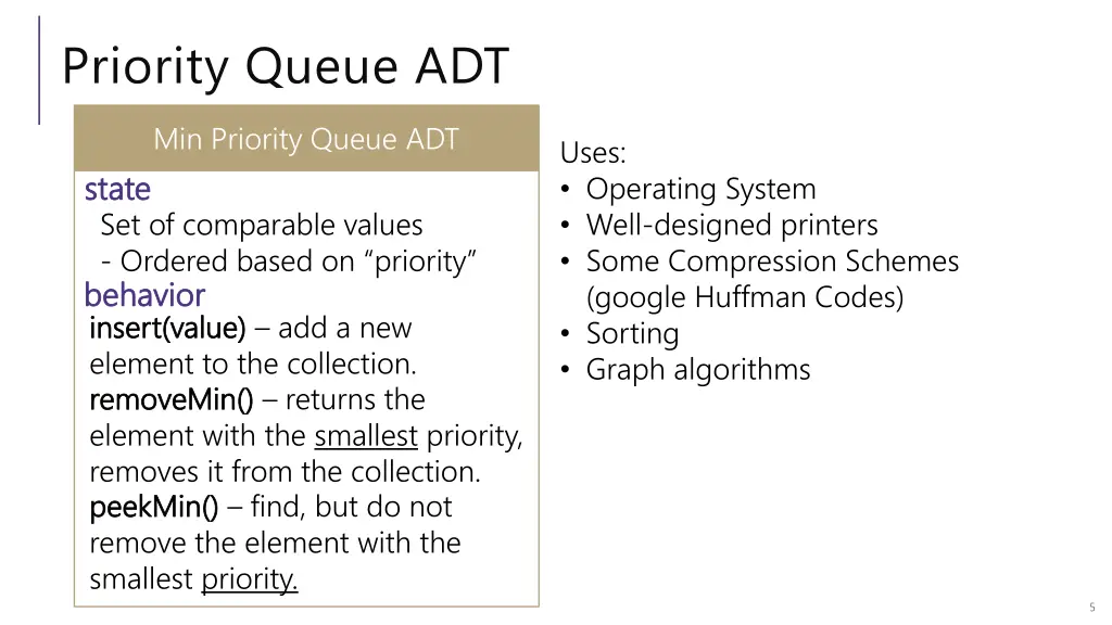 priority queue adt