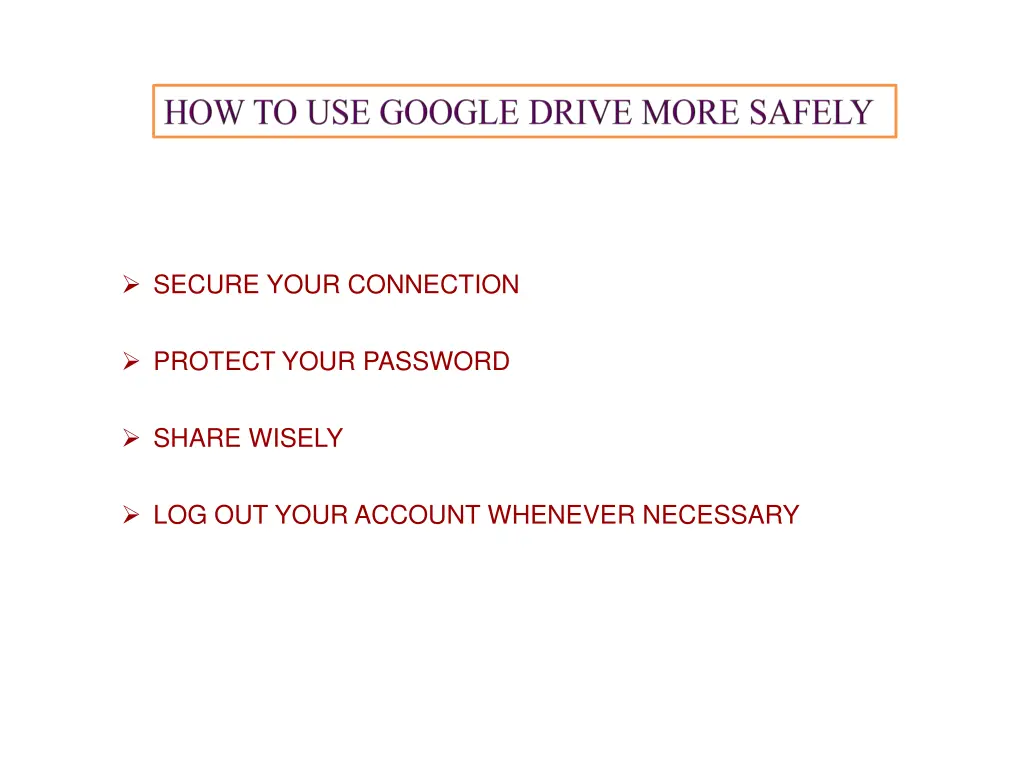 secure your connection