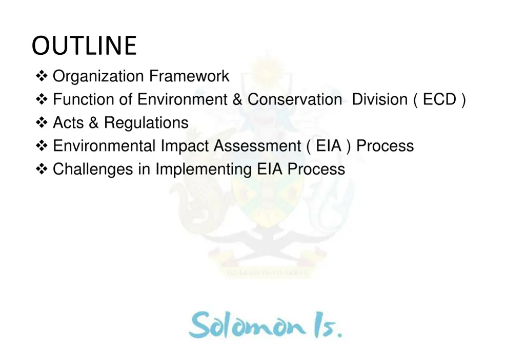 outline organization framework function