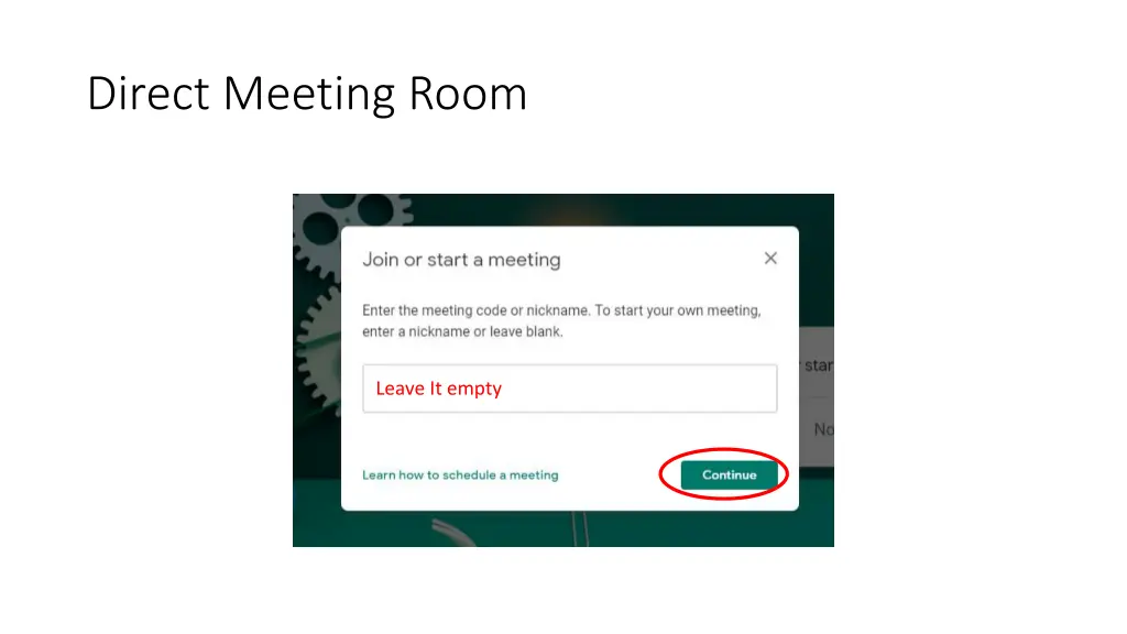 direct meeting room