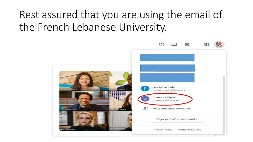 rest assured that you are using the email