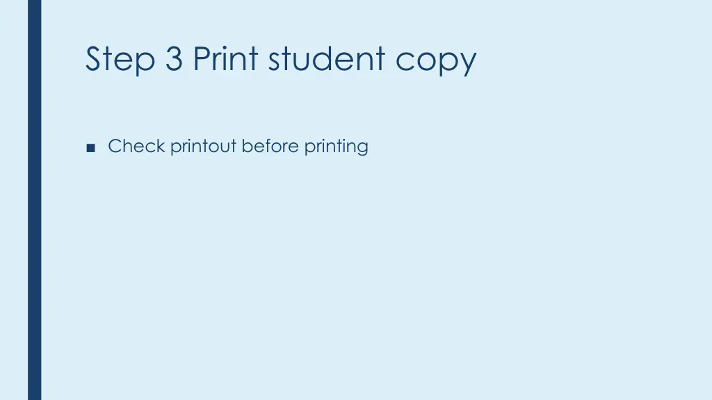 step 3 print student copy