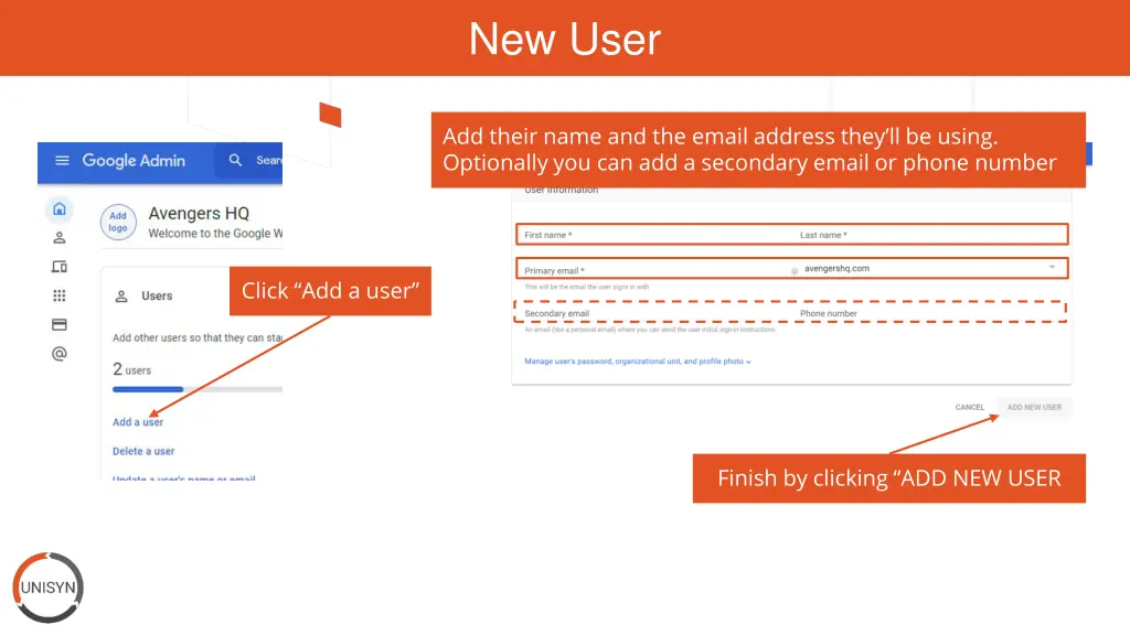 new user