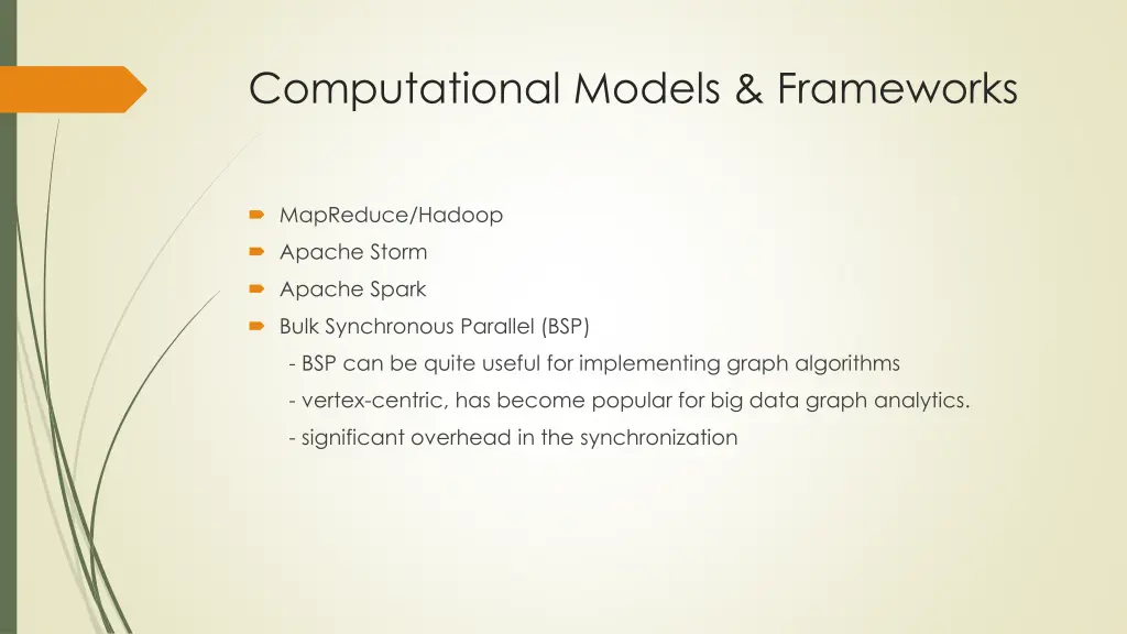 computational models frameworks