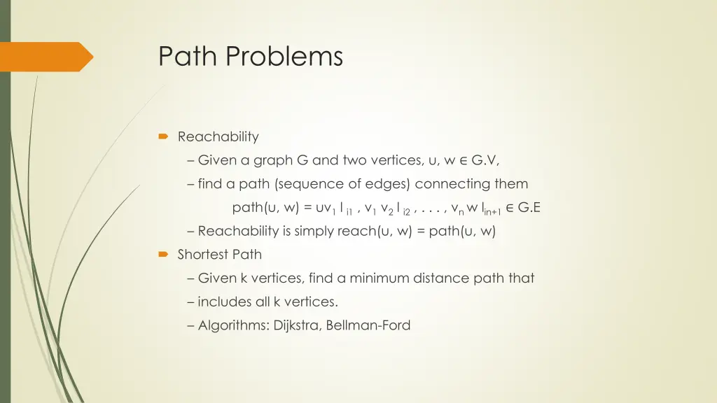 path problems