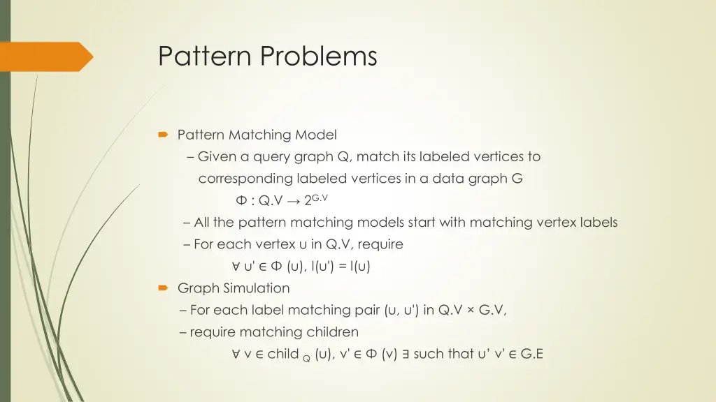 pattern problems