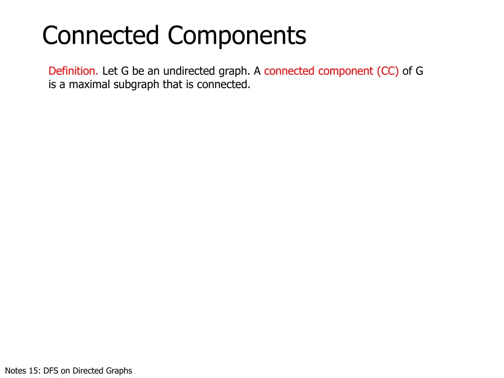 connected components