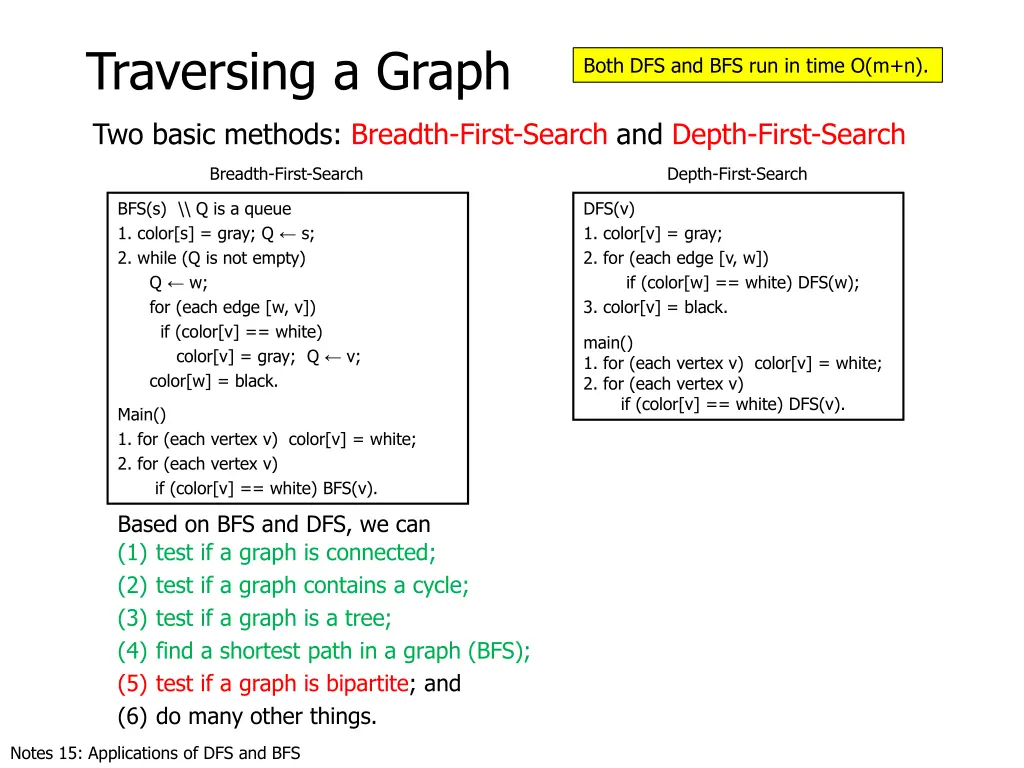 traversing a graph