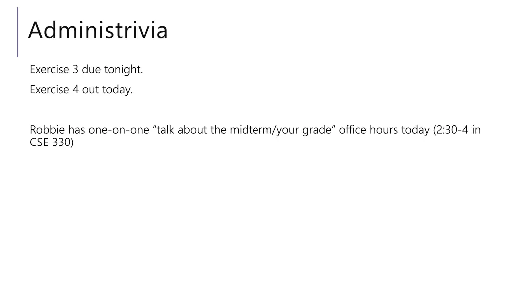 administrivia