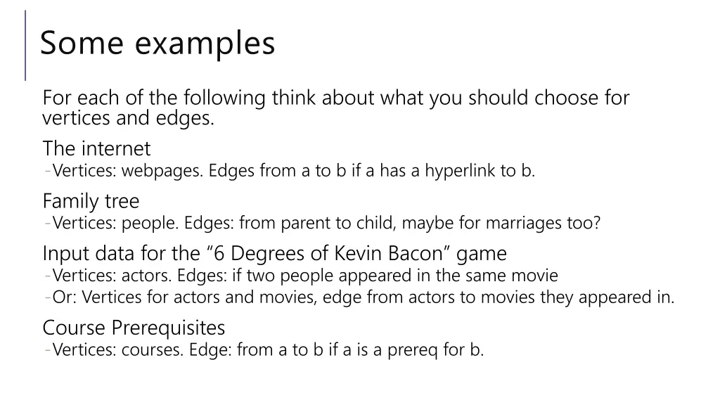 some examples 1
