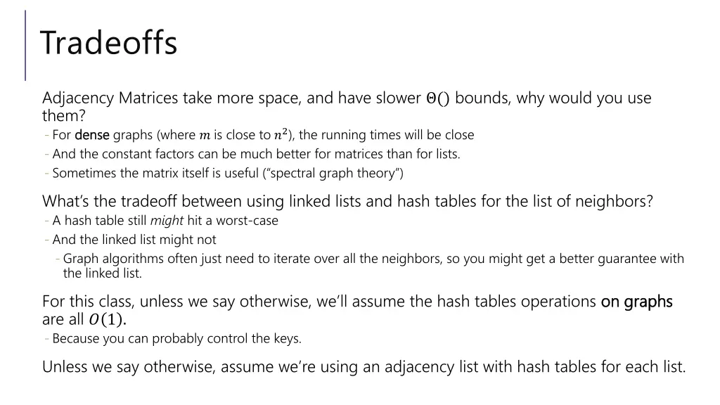 tradeoffs