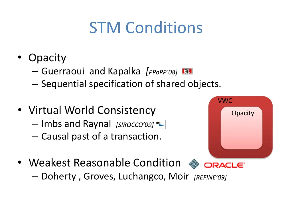 stm conditions