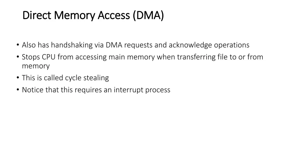 direct memory access dma direct memory access dma