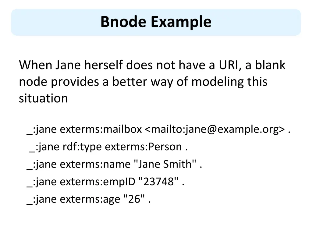 bnode example