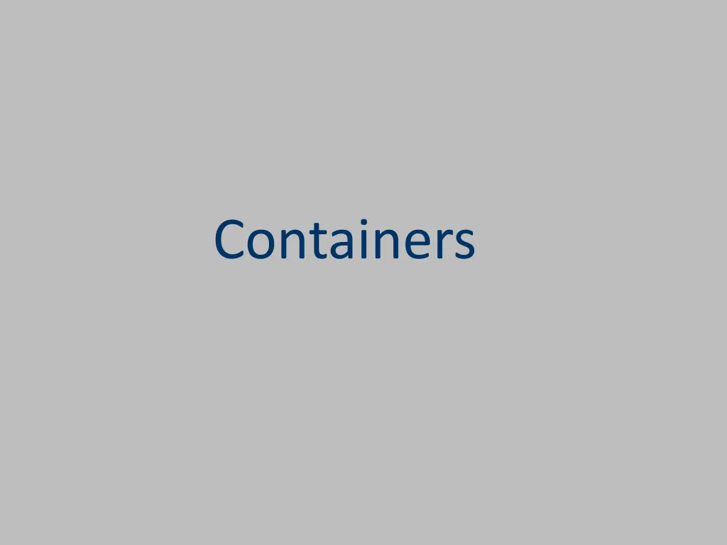 containers