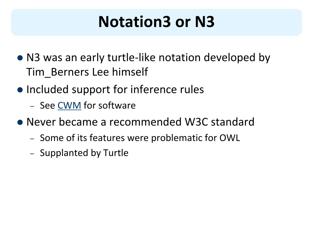 notation3 or n3