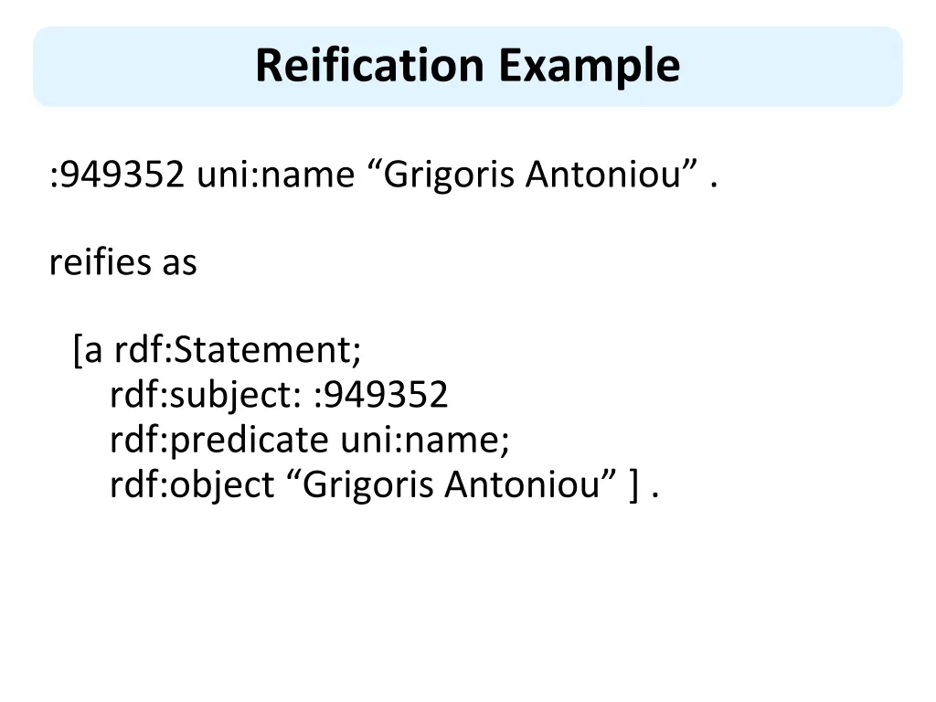 reification example