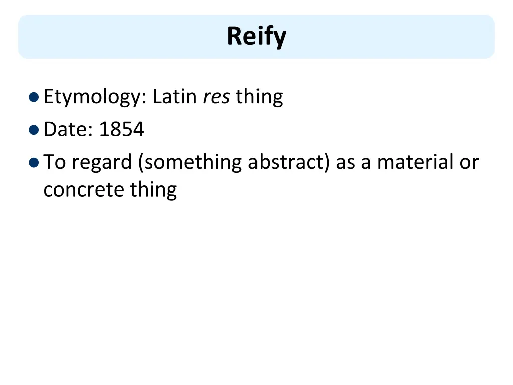 reify