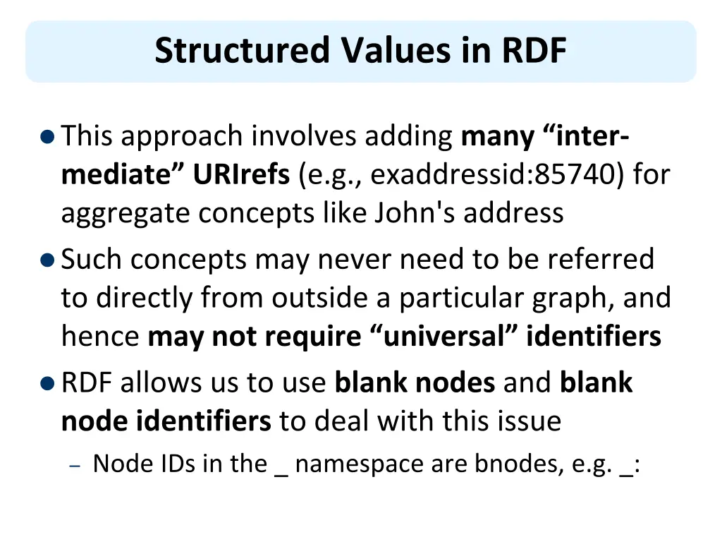 structured values in rdf 3