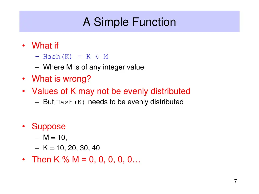 a simple function
