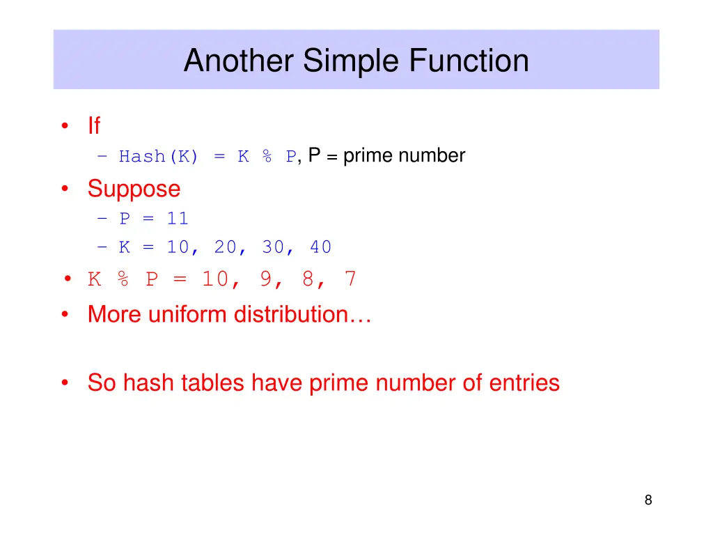 another simple function