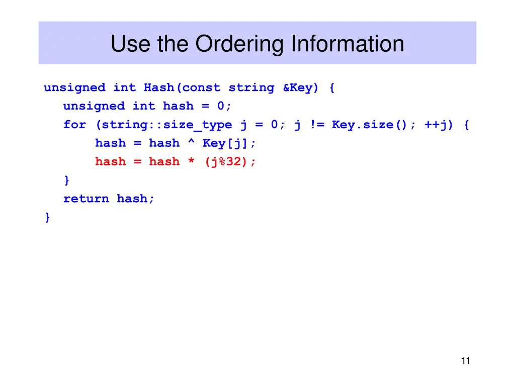 use the ordering information
