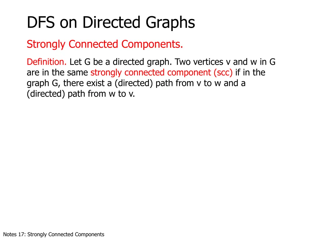 dfs on directed graphs 12