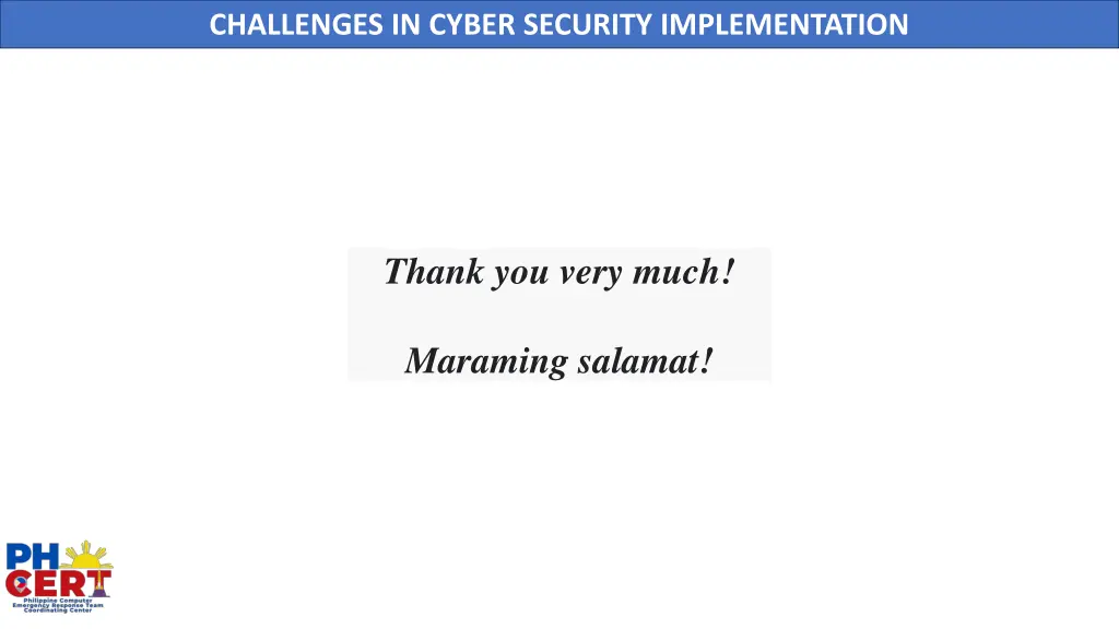 challenges in cyber security implementation 8