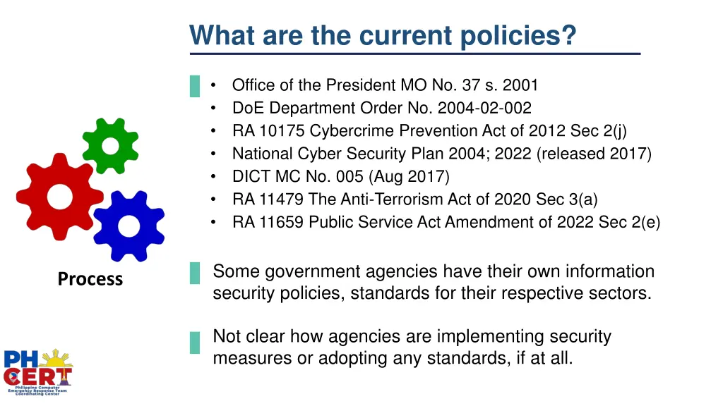 what are the current policies