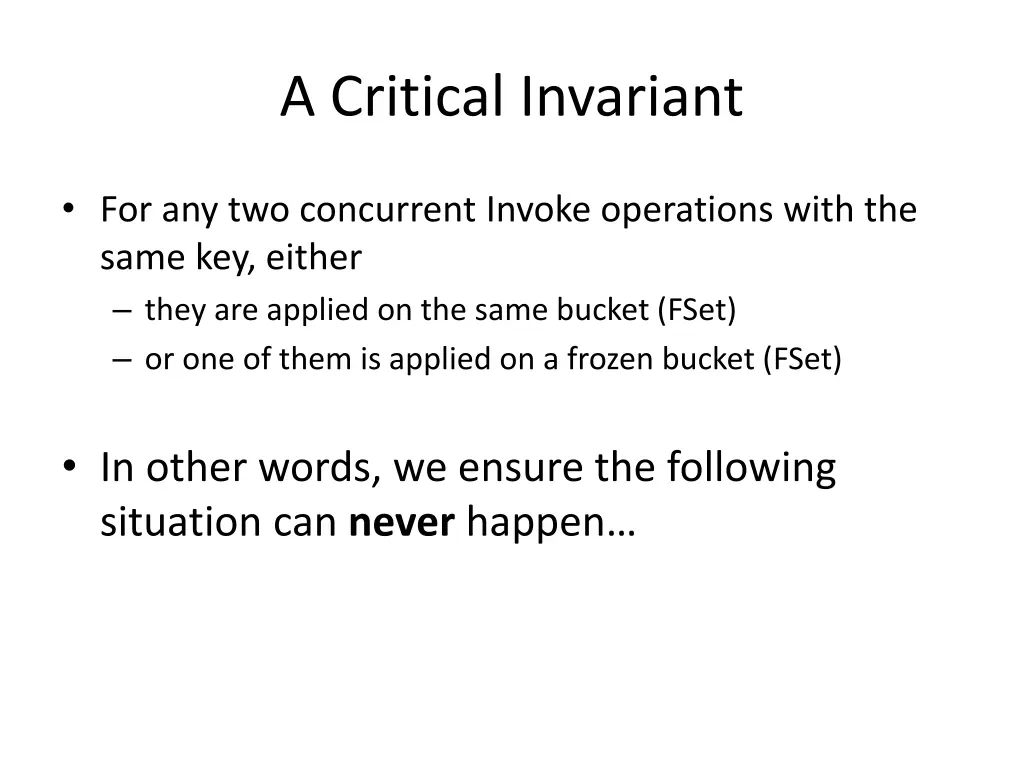 a critical invariant