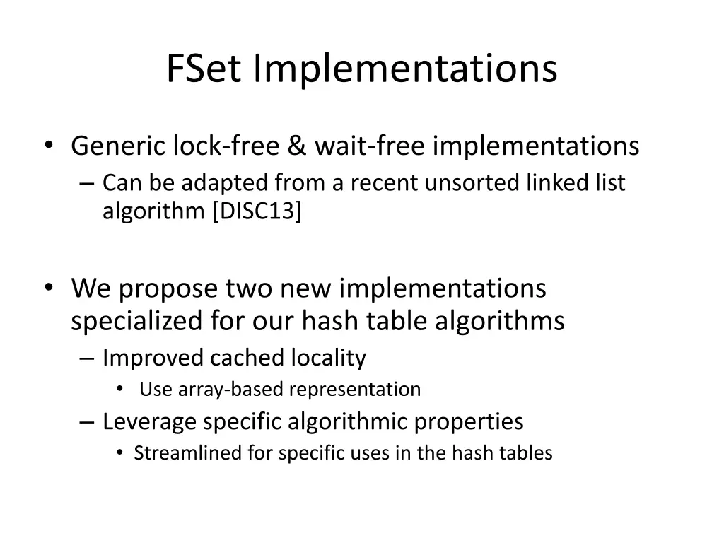 fset implementations