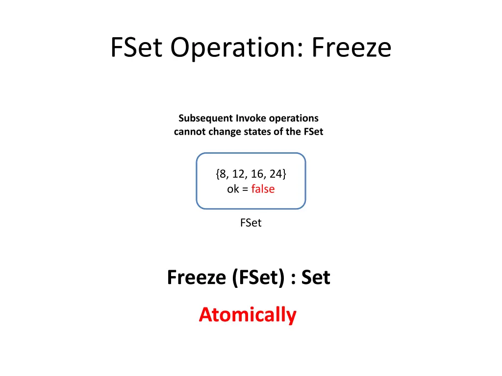 fset operation freeze