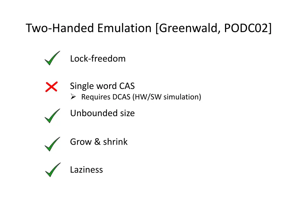 two handed emulation greenwald podc02