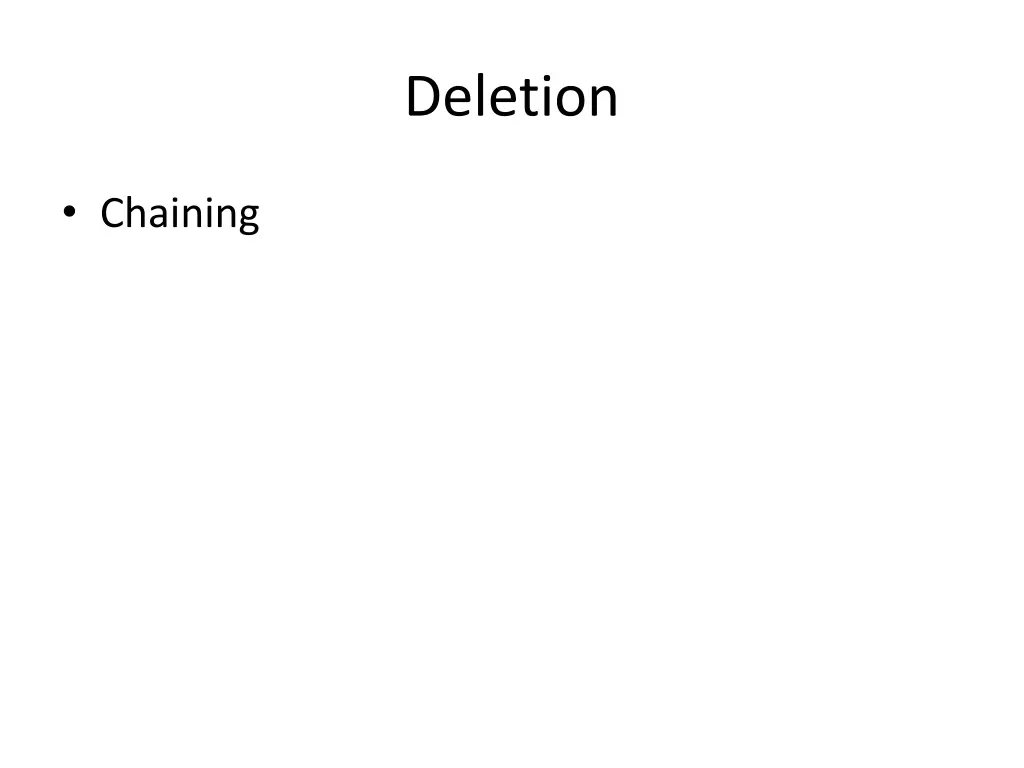 deletion