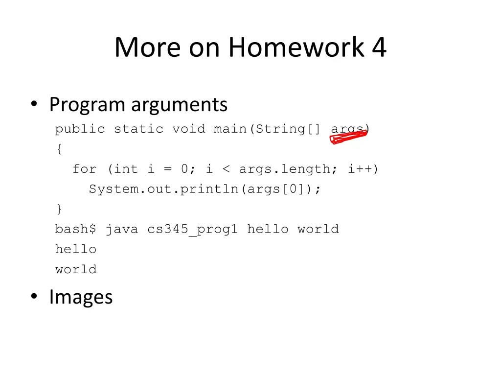 more on homework 4