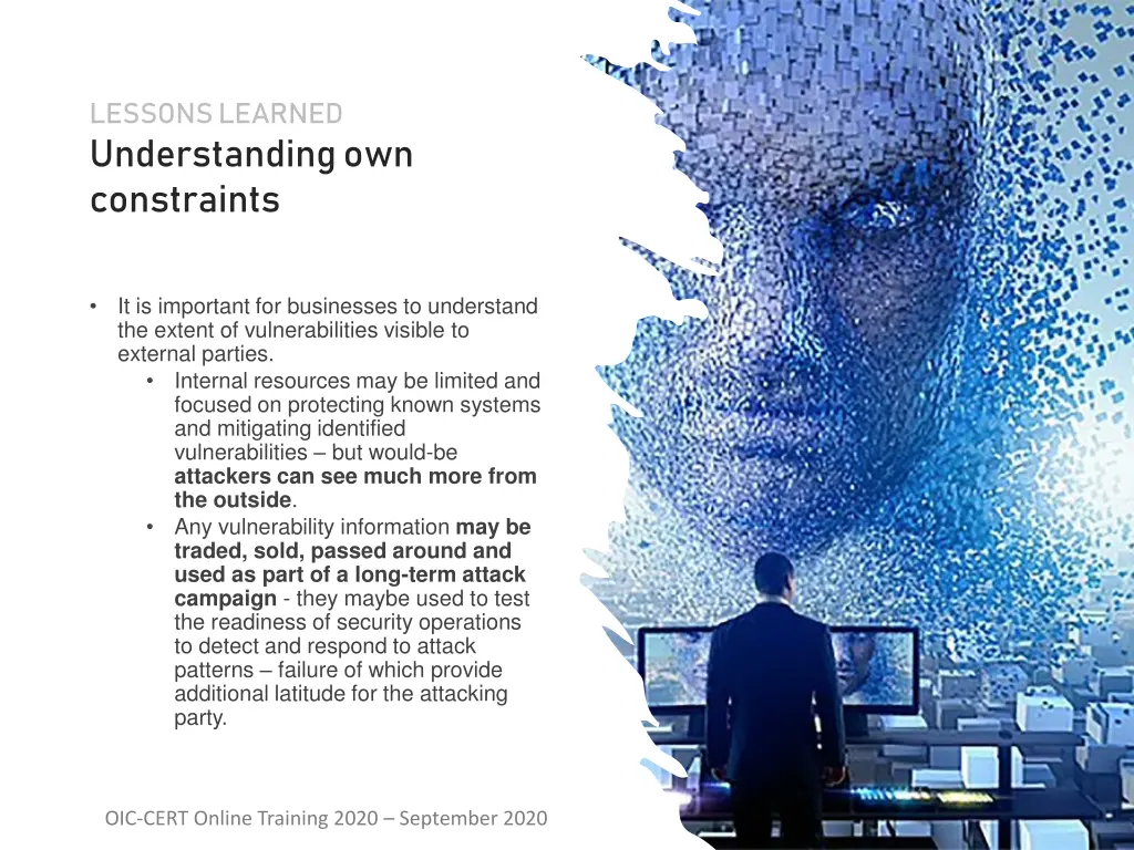 lessons learned understanding own constraints