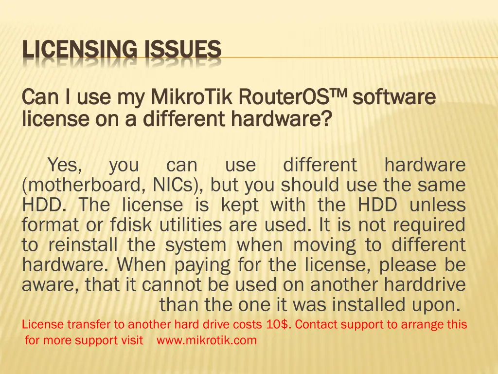 licensing issues licensing issues 1