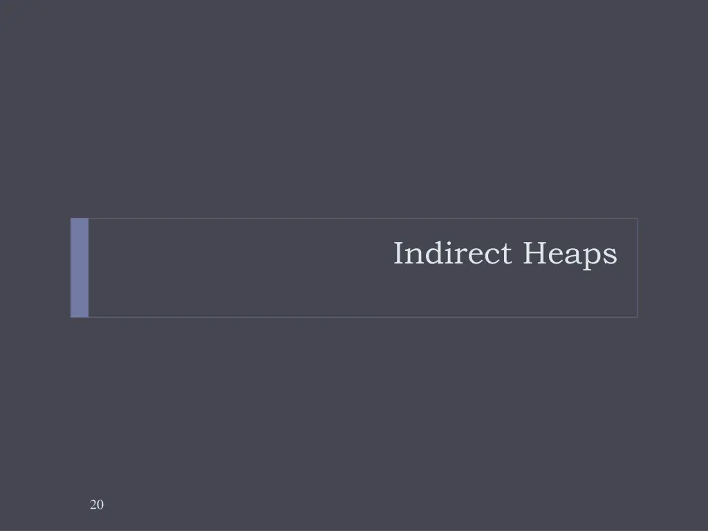 indirect heaps