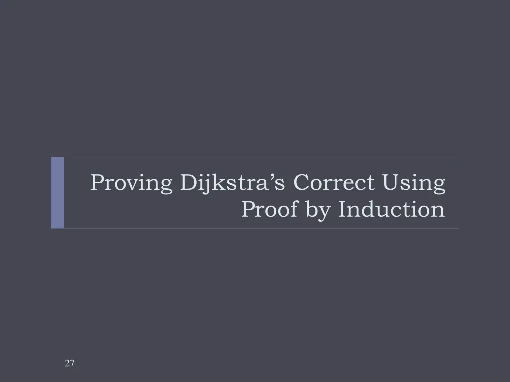 proving dijkstra s correct using proof