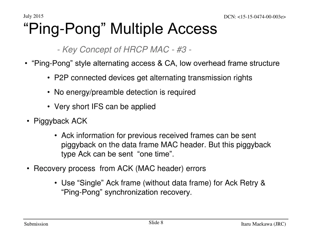 july 2015 ping pong multiple access