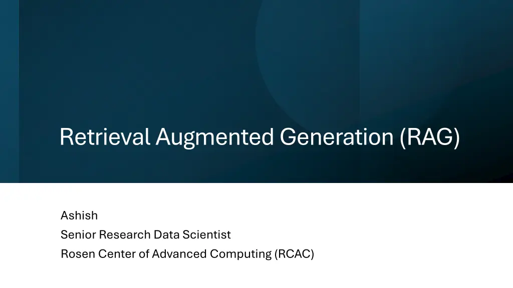 retrieval augmented generation rag