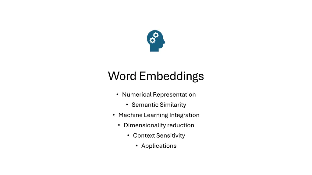 word embeddings