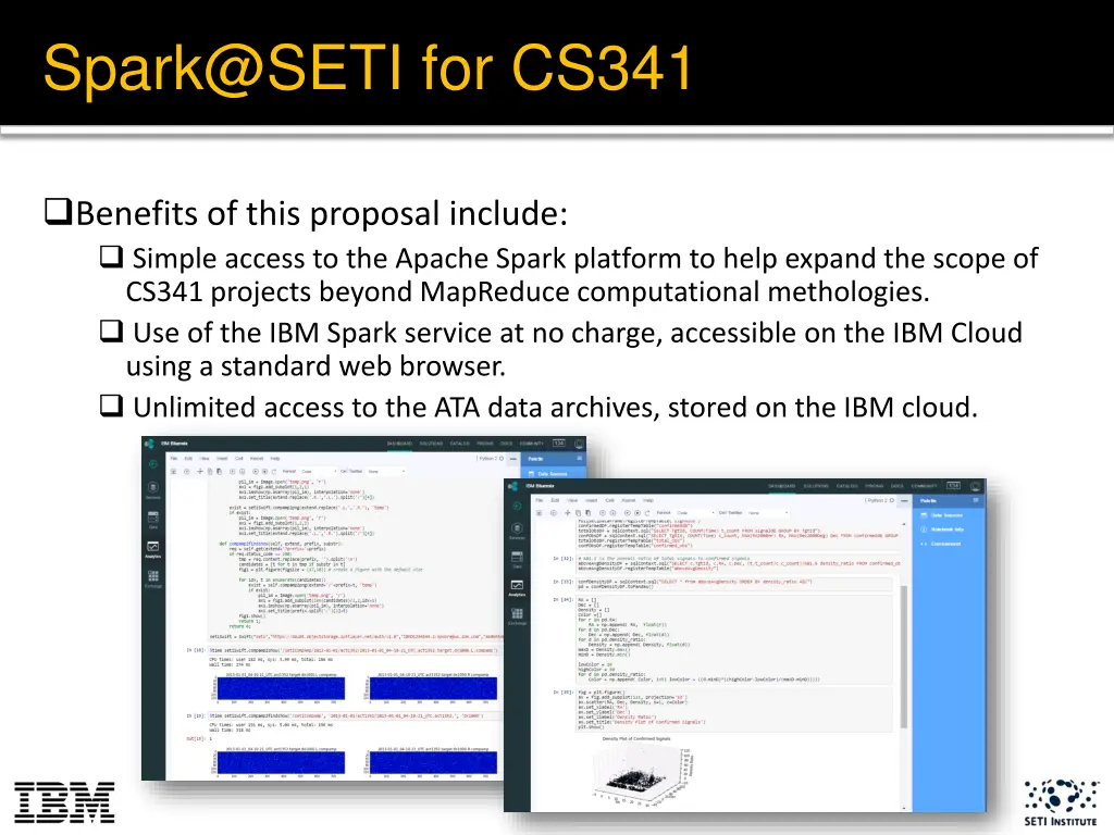 spark@seti for cs341