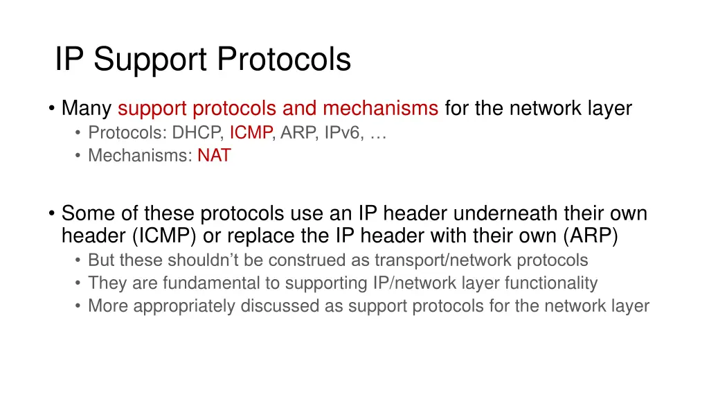 ip support protocols