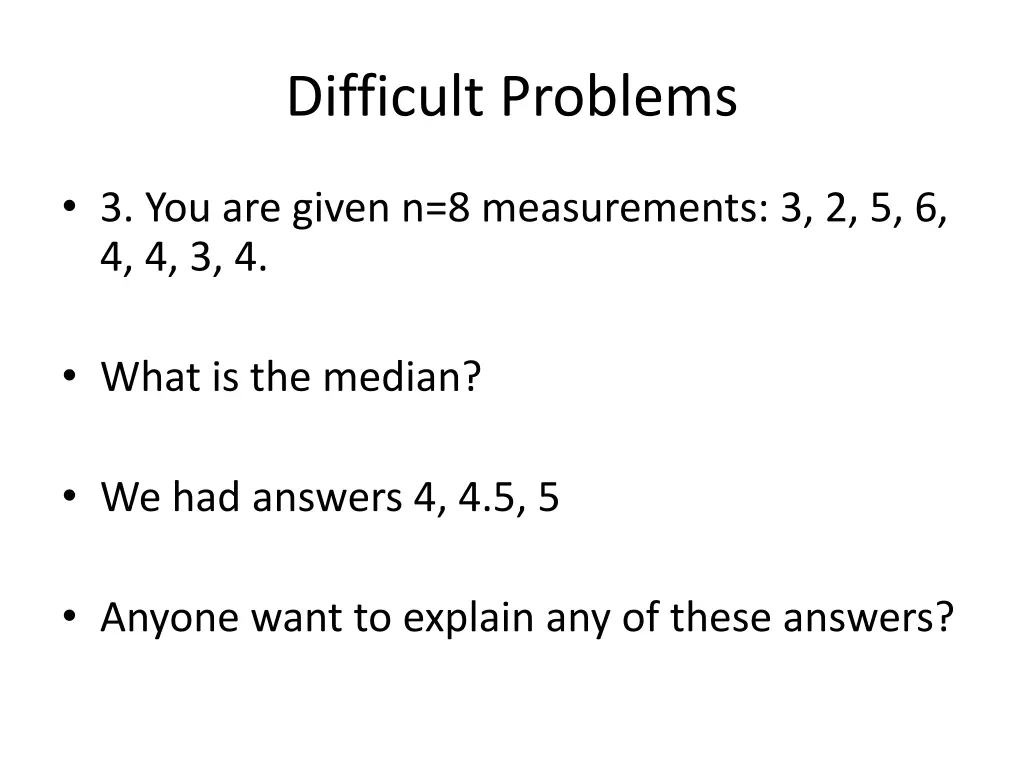 difficult problems