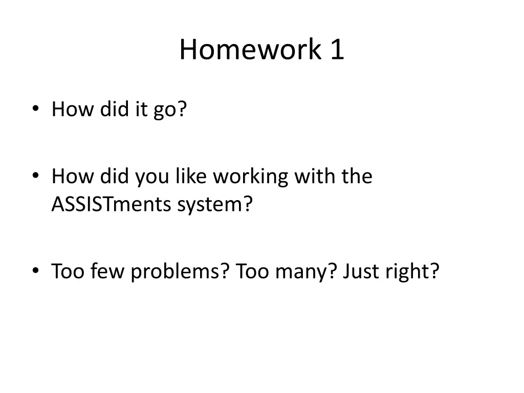 homework 1
