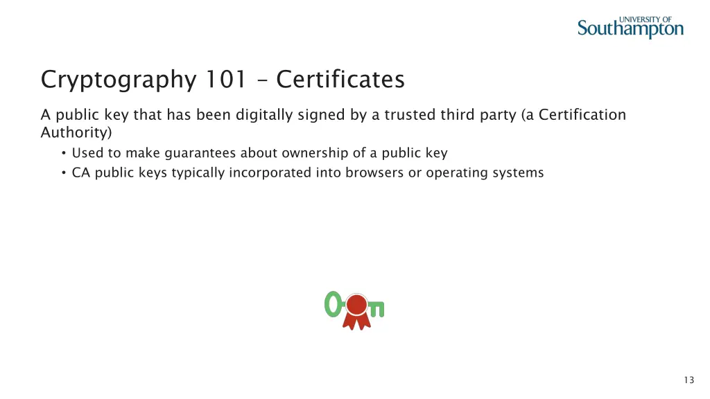 cryptography 101 certificates