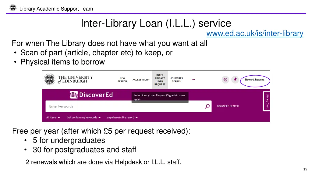 library academic support team 17