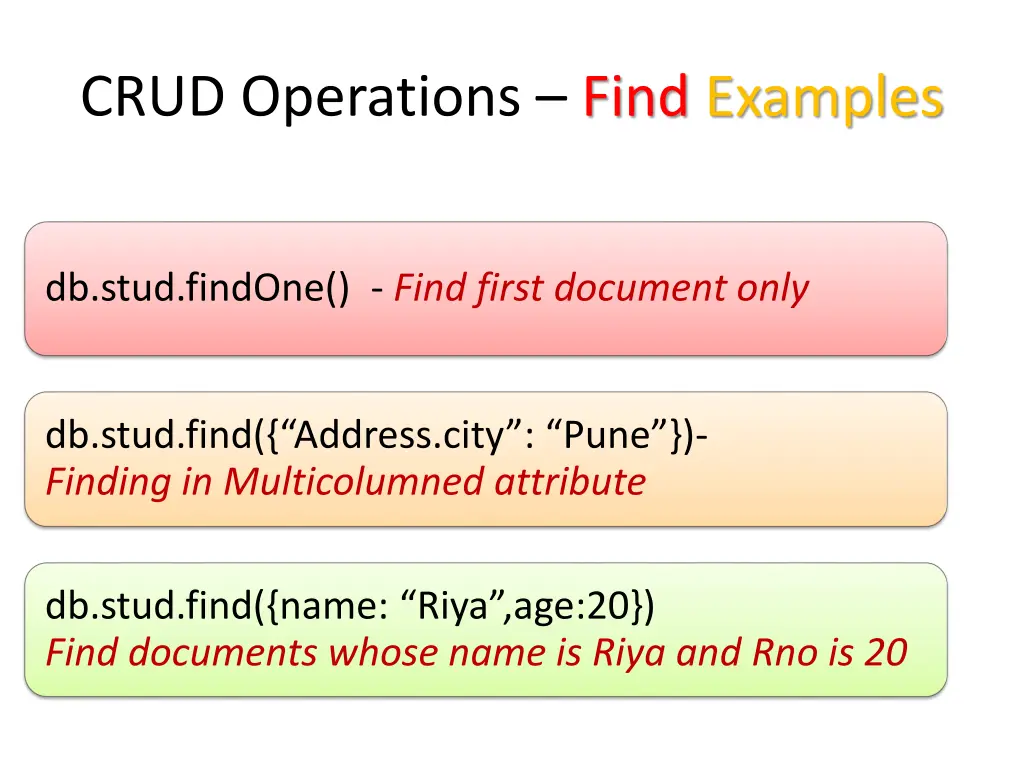 crud operations find examples